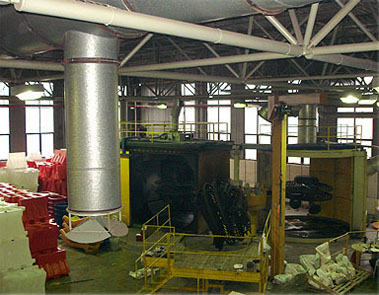 Rotational molding production facilities